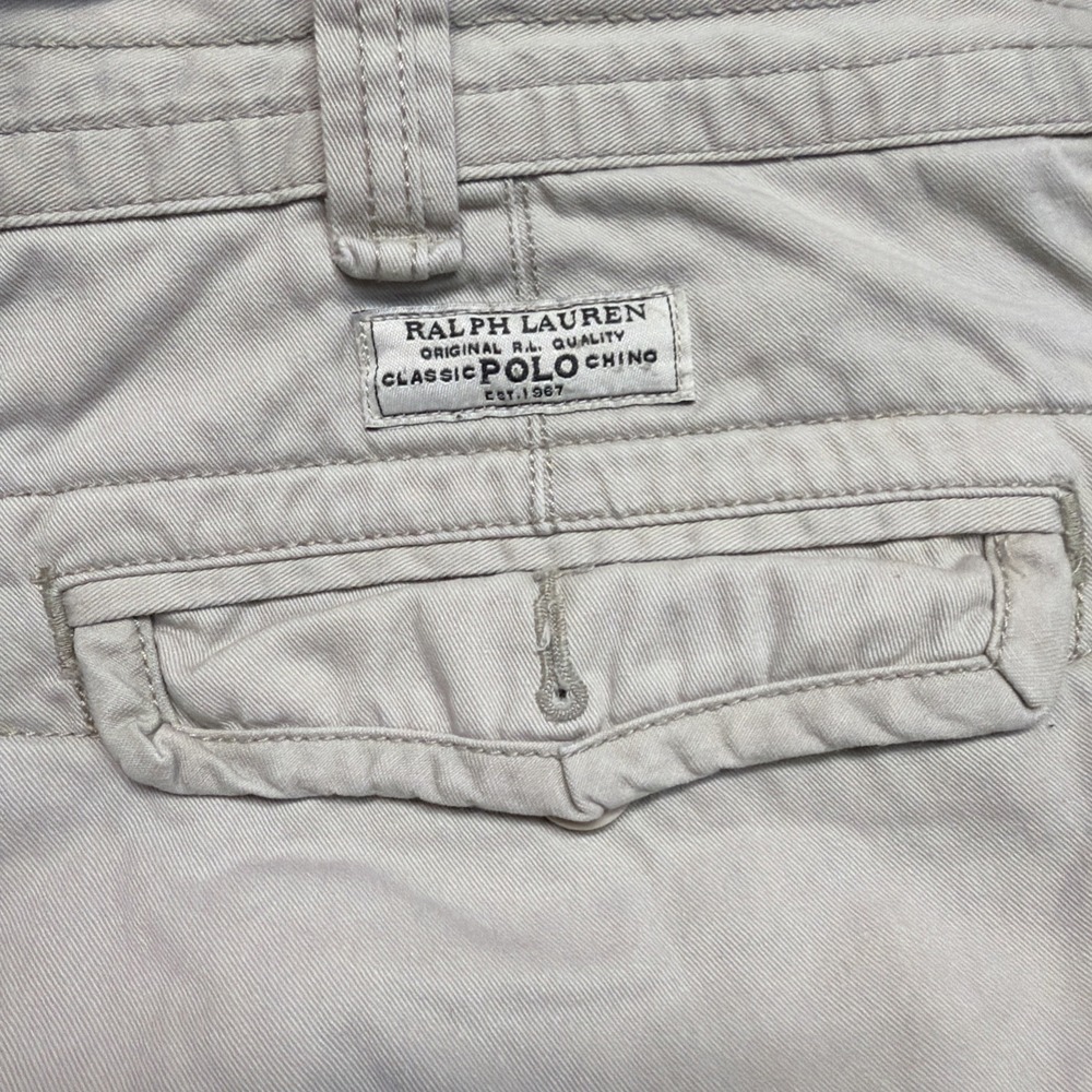 Polo Ralph Lauren Cargo Shorts Mens 50B Tan Gellar Classic Fit Twill BIG - Picture 4 of 6